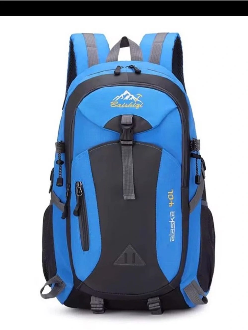 Baishiqi 40L Men's Blue and Black Backpack – Alaska Series